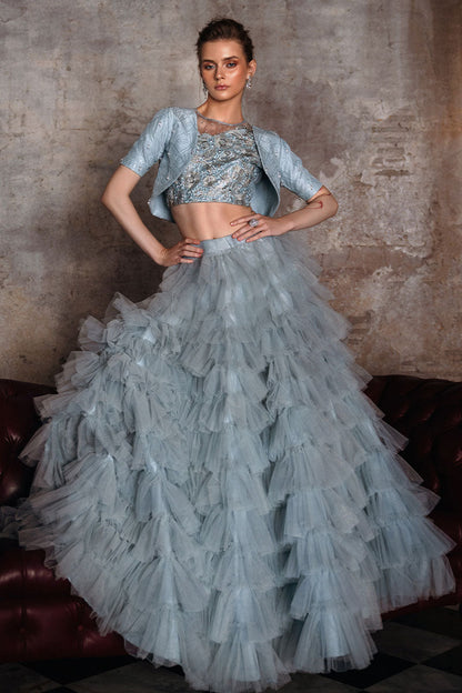 Mushq | Fusion Pret | SATORI - Designer Dress with Intricate embroidery and embellishments. Shop elegent wedding dress at Maria Faisal.