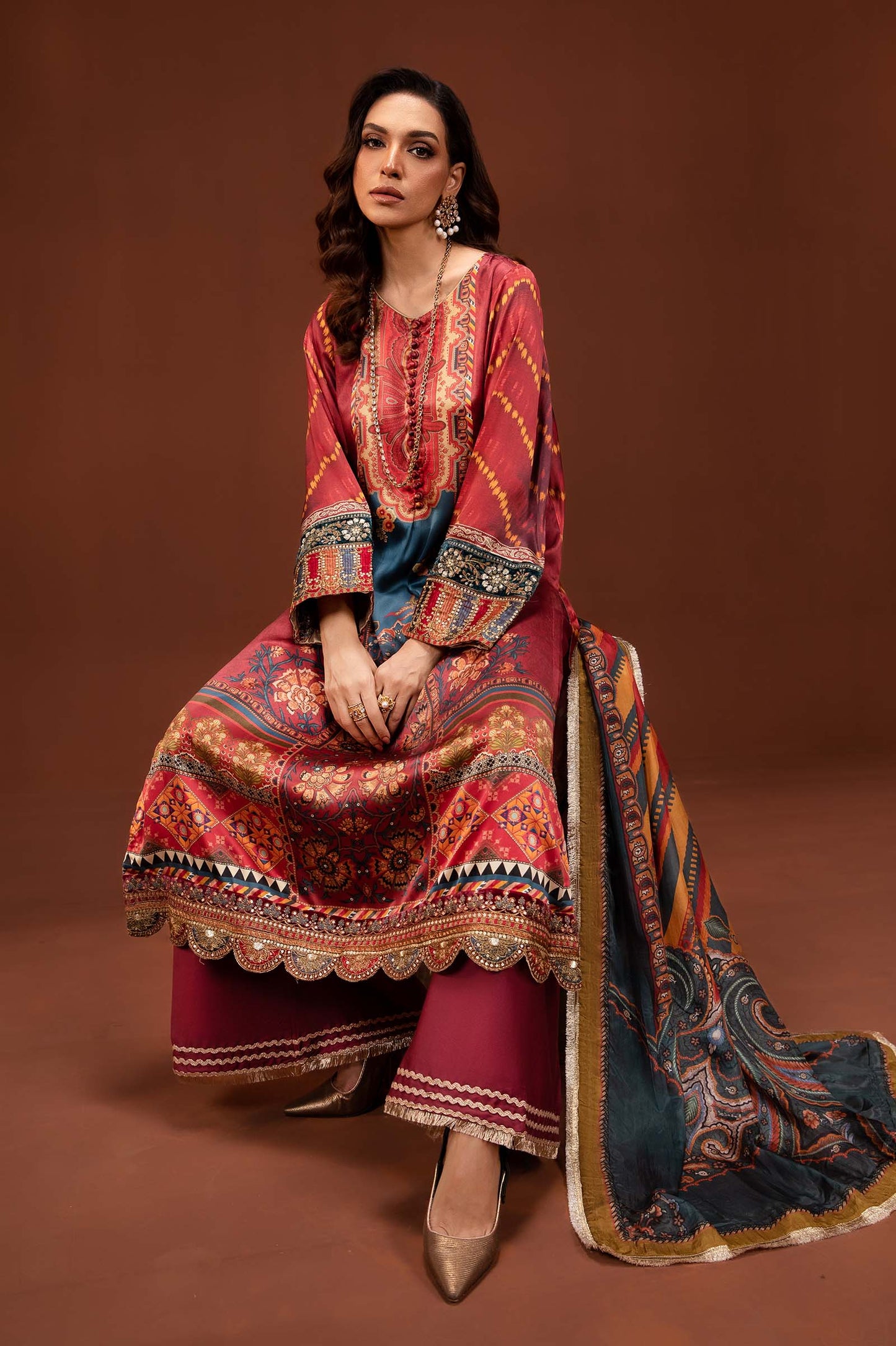 Maira B | Ready to Wear | MPS-PF24-08 by Maria Faisal - Registered Vendor of : Maria B - type : Wedding Dress - 100% original wedding dresses