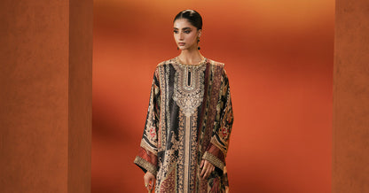Maria B | Eid Collection 2026 | Mps-Ef26-02 Black - Luxury Dress - available at Maria Faisal in UK and USA.