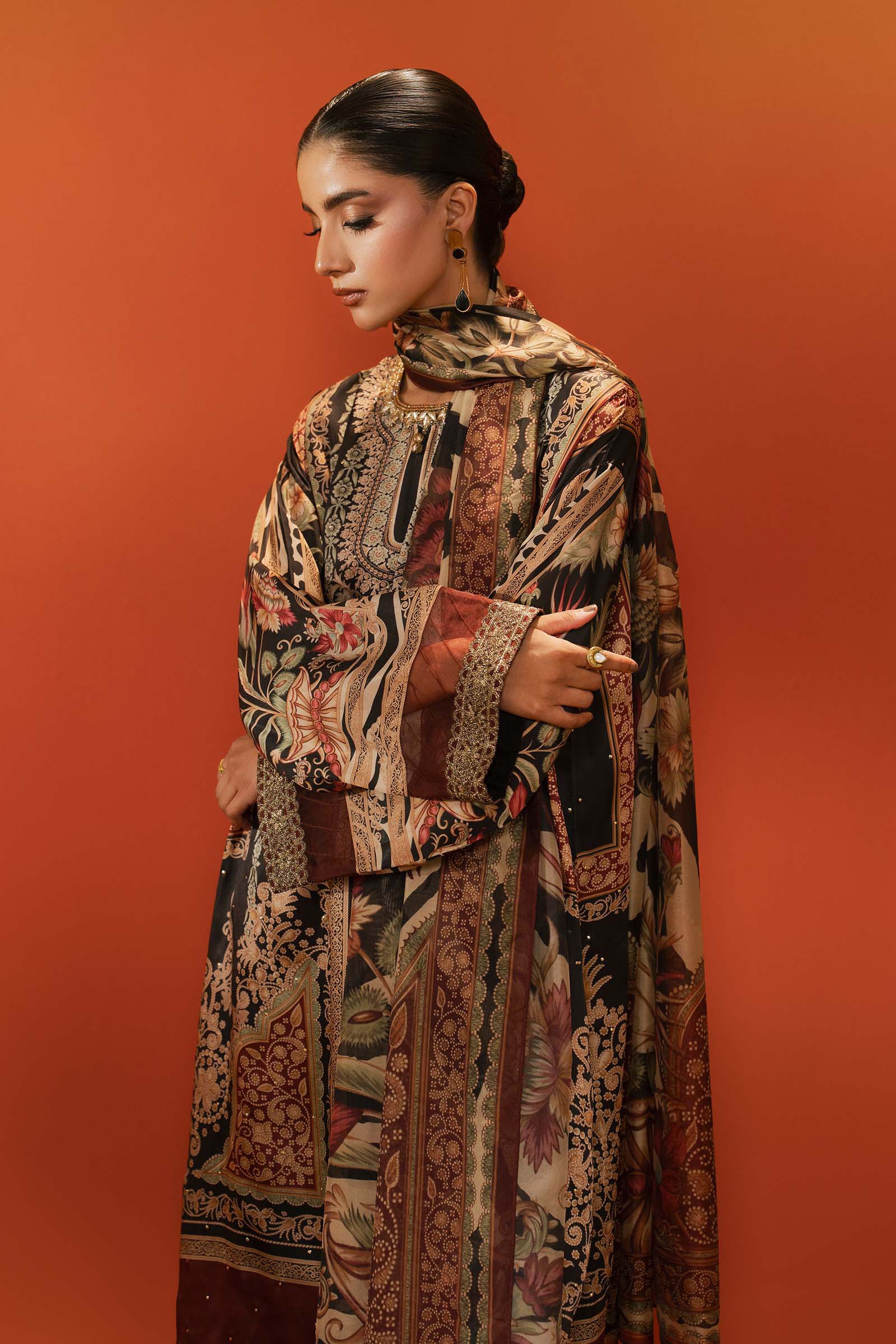 Maria B | Eid Collection 2026 | Mps-Ef26-02 Black - Luxury Dress - available at Maria Faisal in UK and USA.