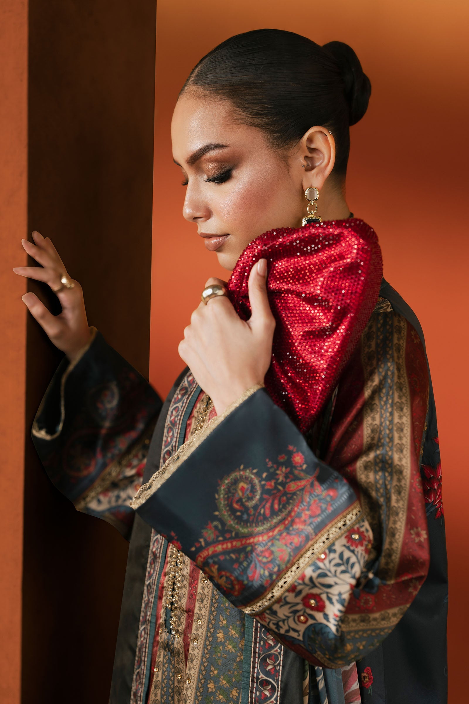 Maria B | Eid Collection 2026 | Mps-Ef26-04 Teal - Luxury Dress - available at Maria Faisal in UK and USA.