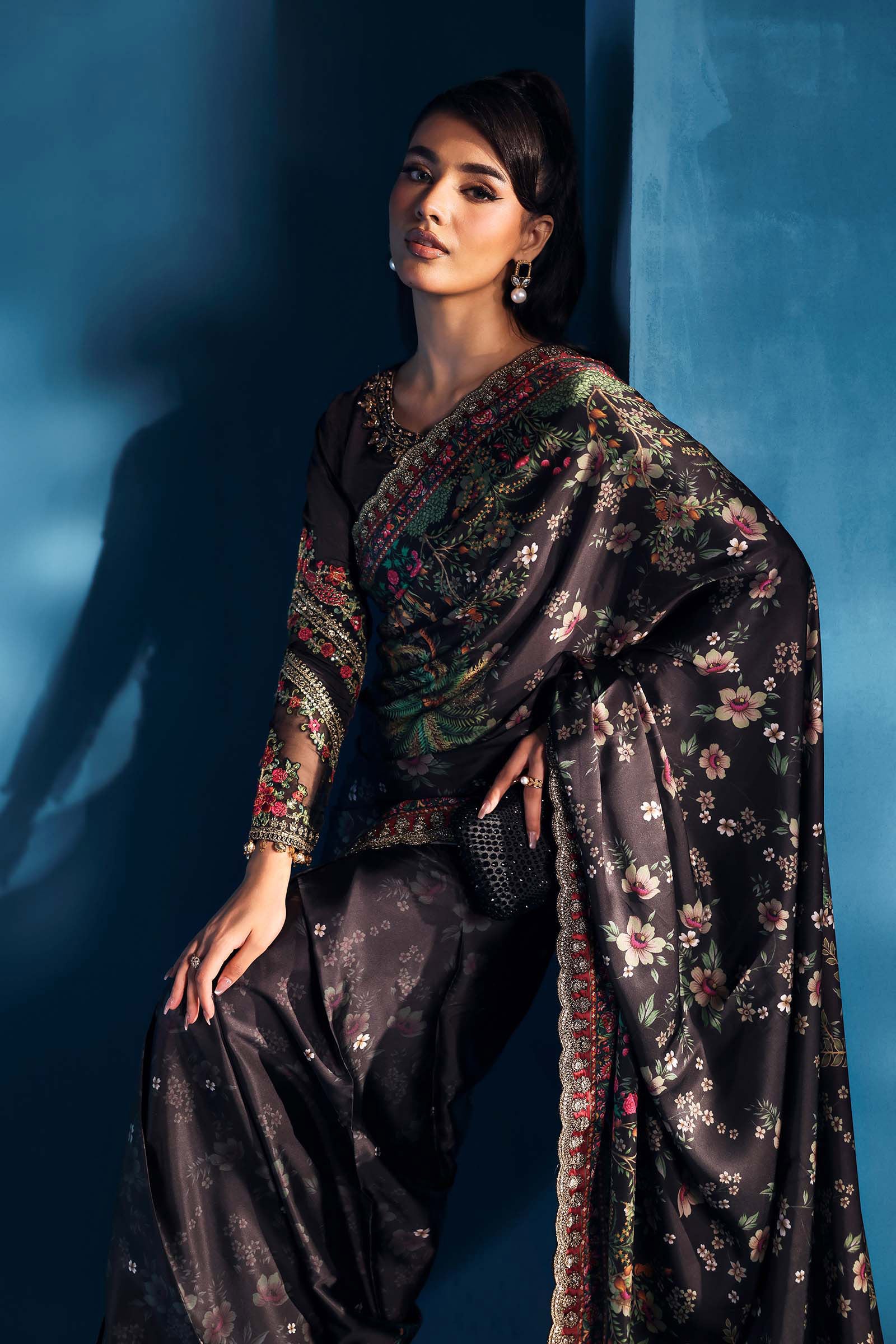 Maria B | Pre fall Dresses | MPS-W25-01 C - Ladies Clothes - Maria Faisal