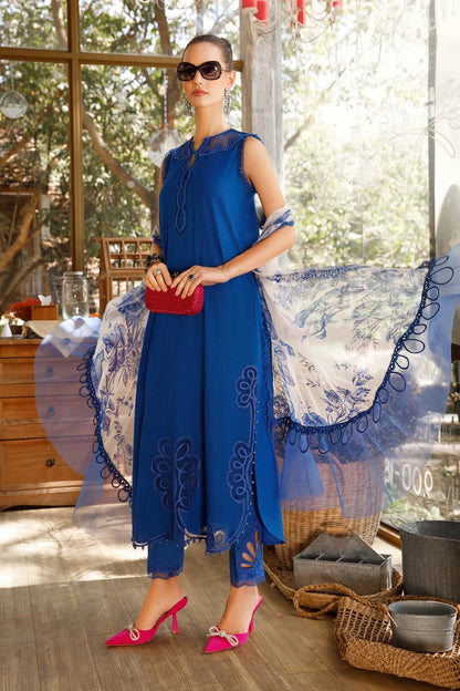 Maria B | M Prints | MPT-1704-B - Luxury Dress - available at Maria Faisal in UK and USA.