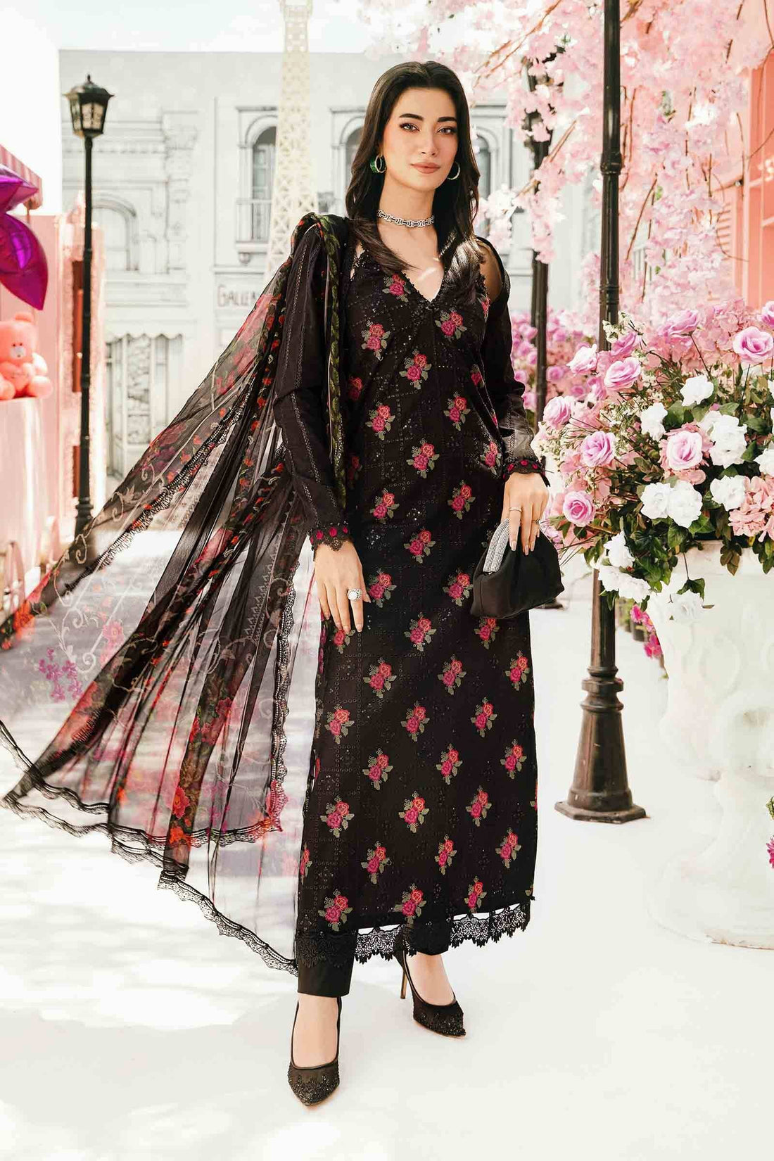 Maria B | M Prints Summer 25 | MPT-2601-B by Maria Faisal - Registered Vendor of : Maria B - type : Ladies Clothes - 100% original wedding dresses