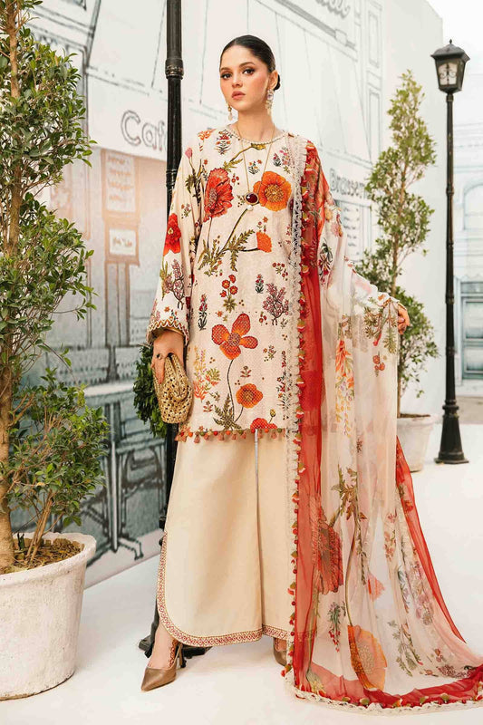 Maria B | M Prints Summer 25 | MPT-2607-A by Maria Faisal - Registered Vendor of : Maria B - type : Ladies Clothes - 100% original wedding dresses