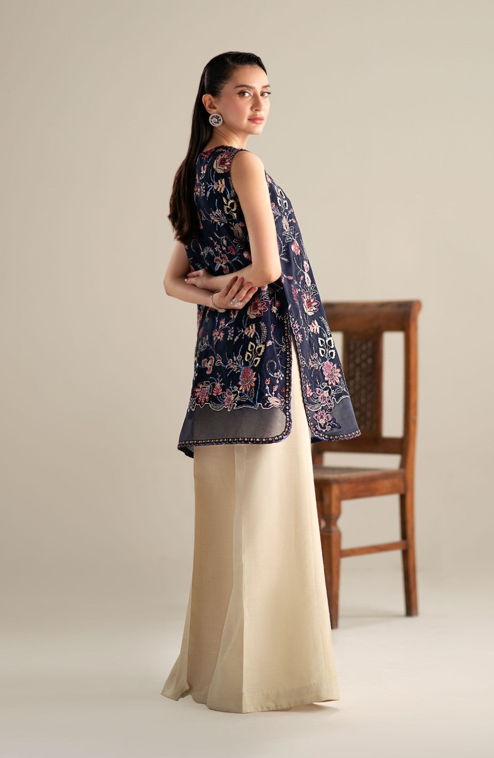 Maryum N Maria | Lagom Ready to Wear | CALLA - MS-24196/996 - Designer Dress with Intricate embroidery and embellishments. Shop elegent wedding dress at Maria Faisal.