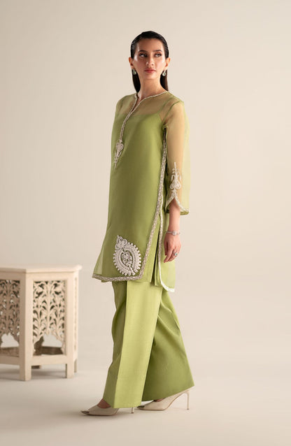 Maryum N Maria | Lagom Ready to Wear | JASMINE - MS-24208 - Designer Dress with Intricate embroidery and embellishments. Shop elegent wedding dress at Maria Faisal.