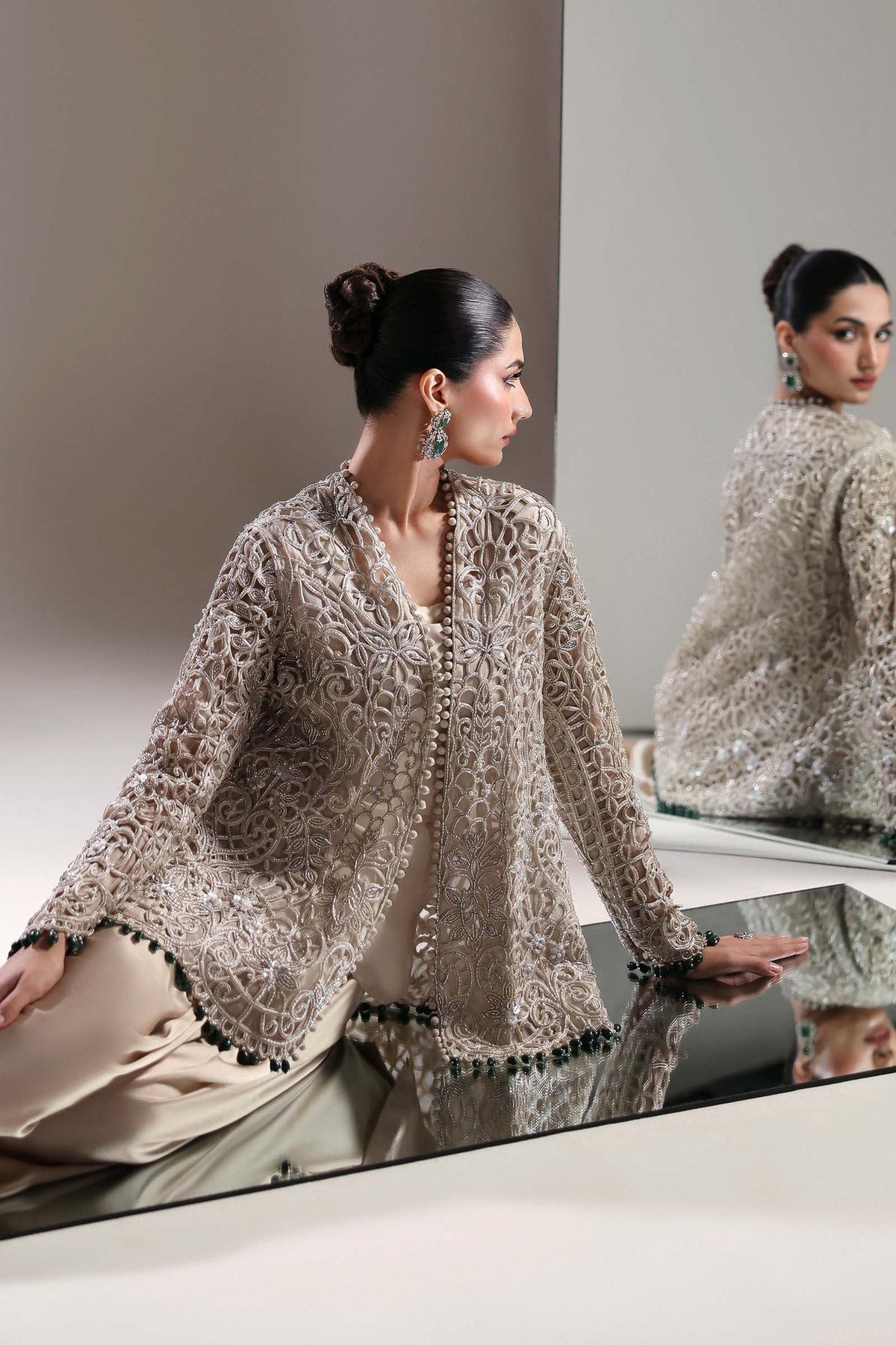 Maria B | M -Signature | Ceron - Formal Dress - available at Maria Faisal in UK and USA.