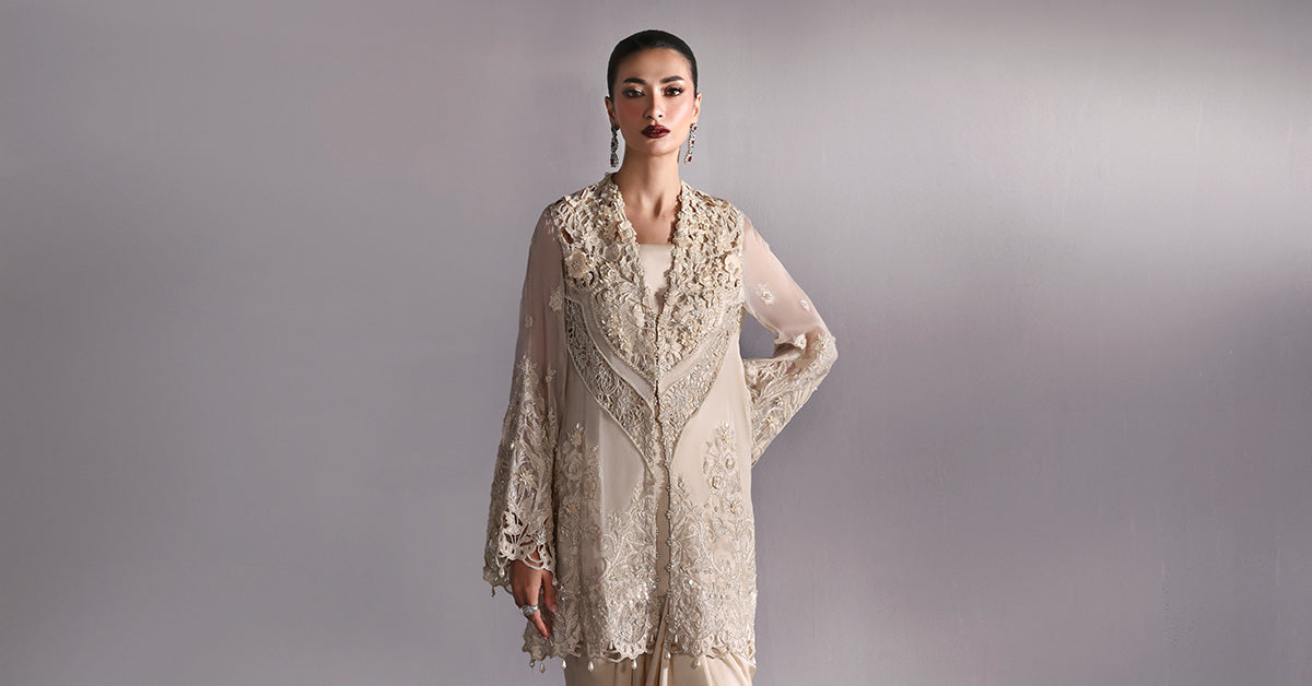 Maria B | M -Signature | Vedre - Formal Dress - available at Maria Faisal in UK and USA.