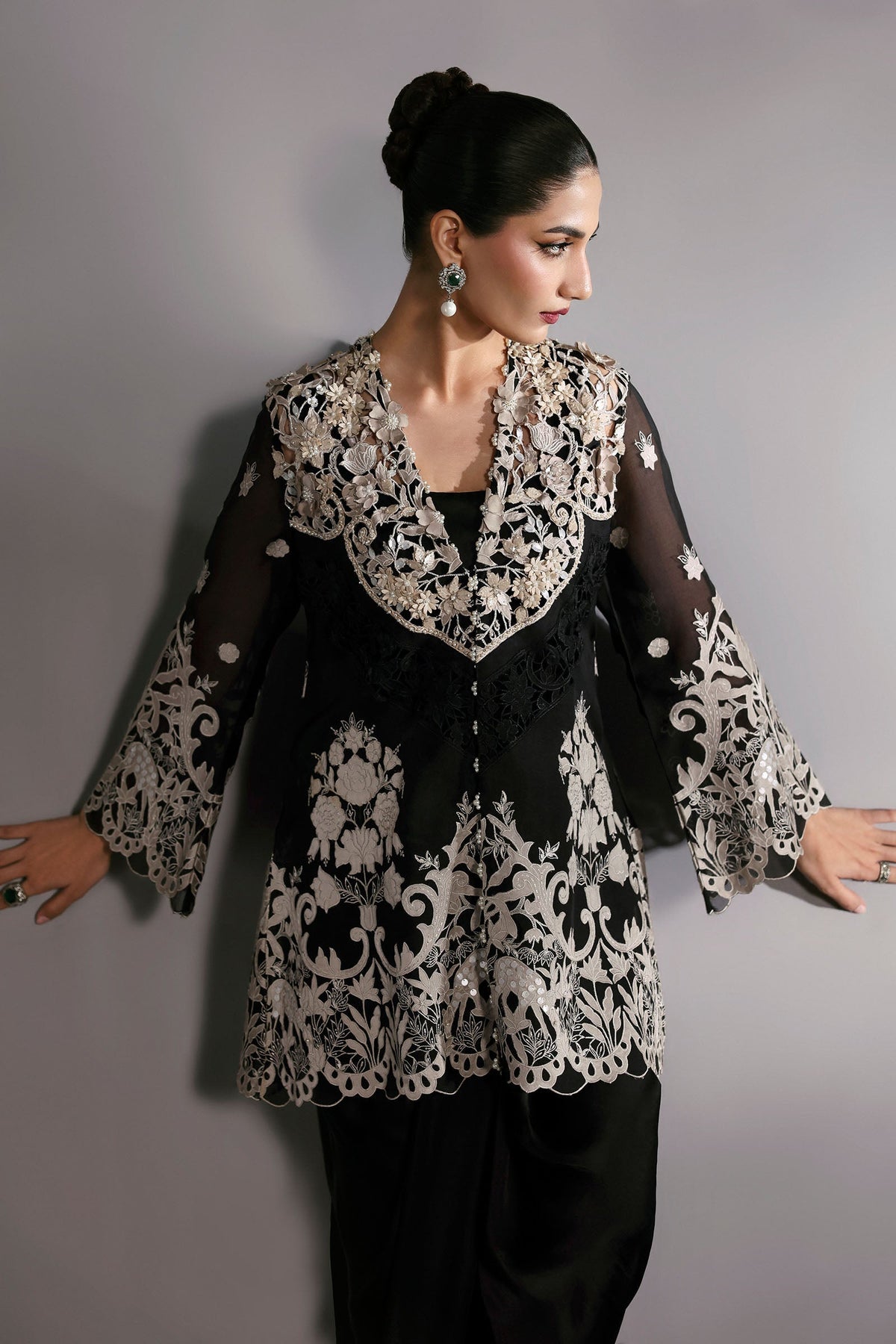 Maria B | M -Signature | Ravenne - Formal Dress - available at Maria Faisal in UK and USA.