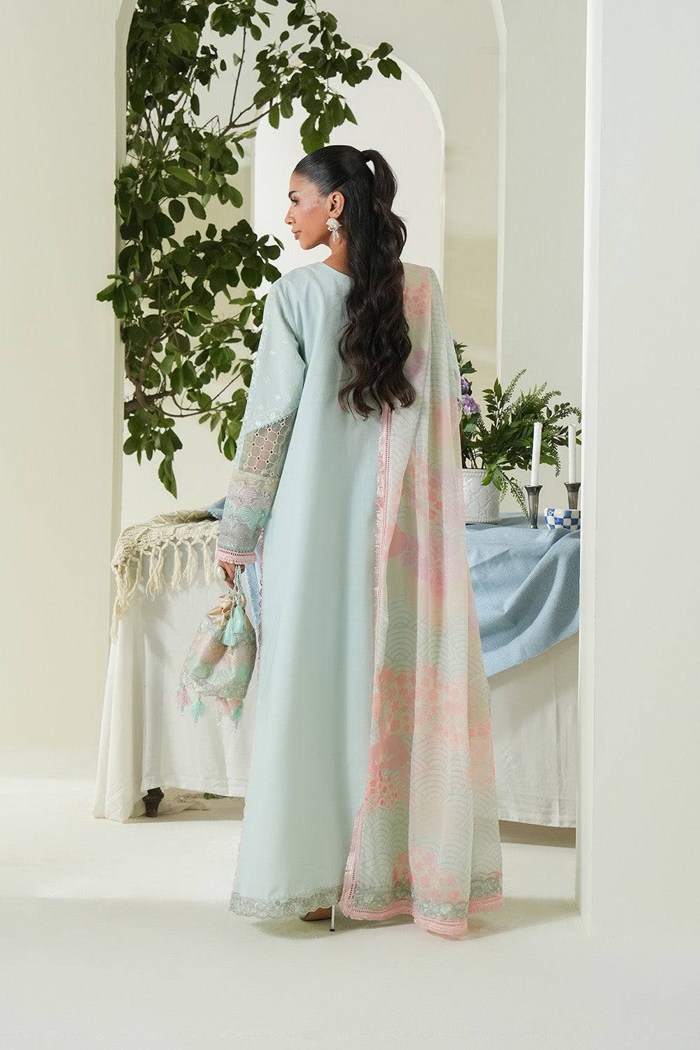 Maryum N Maria | Soiree Lawn |Soothing Sea by Maria Faisal - Registered Vendor of : Maryam N Maria - type : Ladies Clothes - 100% original wedding dresses