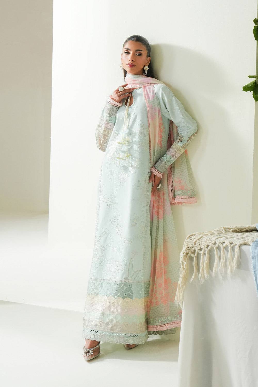 Maryum N Maria | Soiree Lawn |Soothing Sea by Maria Faisal - Registered Vendor of : Maryam N Maria - type : Ladies Clothes - 100% original wedding dresses