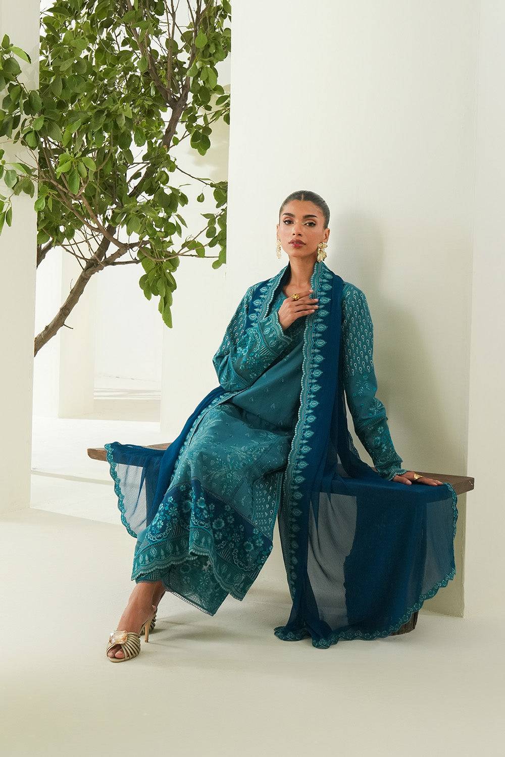 Maryum N Maria | Soiree Lawn | Freesia by Maria Faisal - Registered Vendor of : Maryam N Maria - type : Ladies Clothes - 100% original wedding dresses