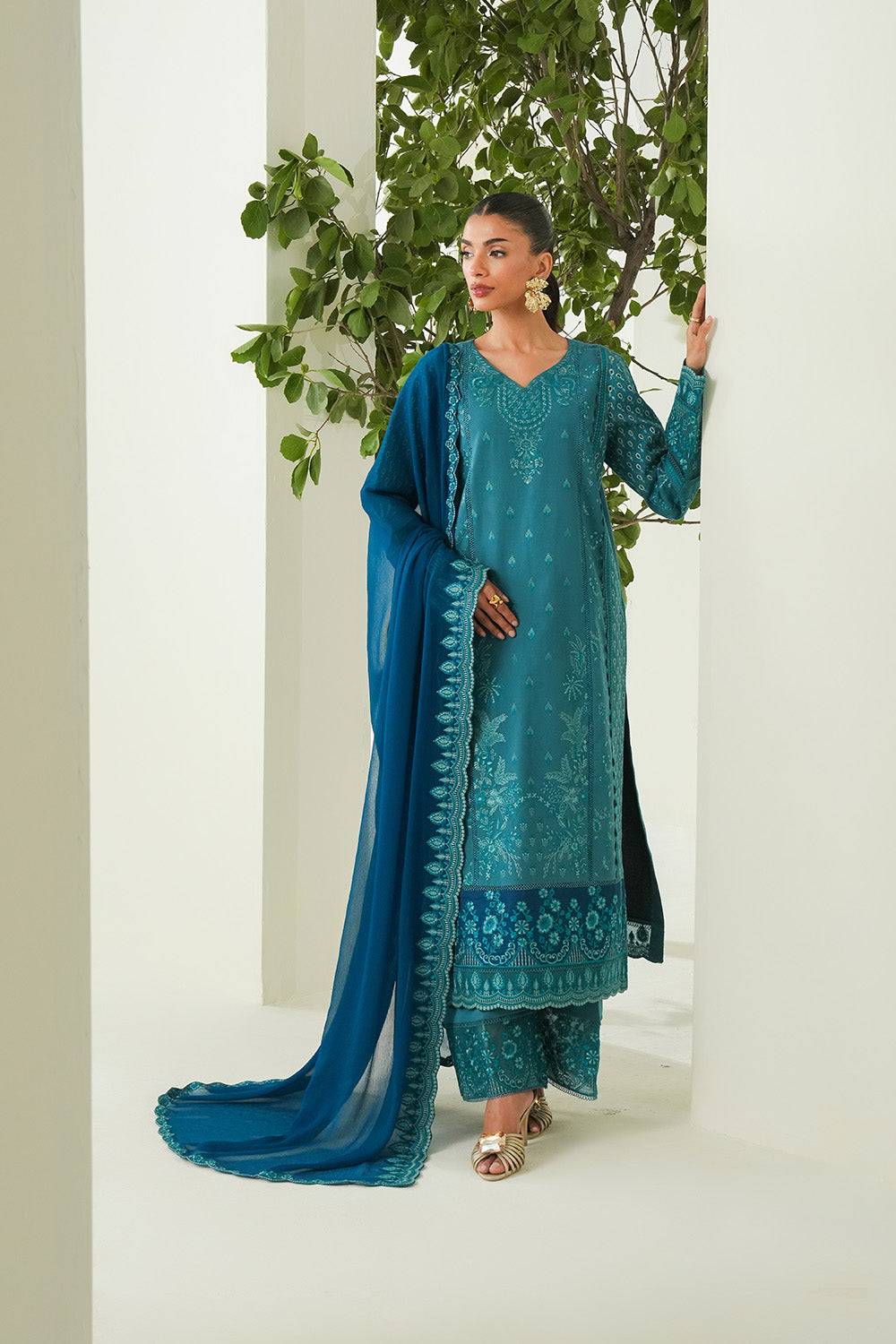 Maryum N Maria | Soiree Lawn | Freesia by Maria Faisal - Registered Vendor of : Maryam N Maria - type : Ladies Clothes - 100% original wedding dresses