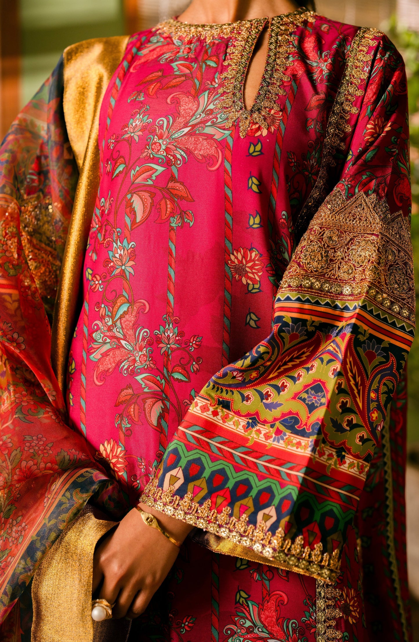 Maryum N Maria | Luxury Lawn 24 | Tefnut - Ladies Clothes - Maria Faisal