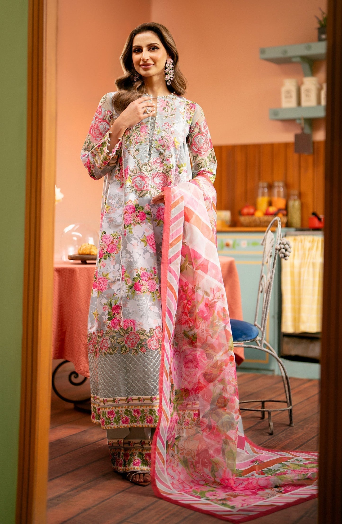 Maryum N Maria | Luxury Lawn 24 | Maya - Ladies Clothes - Maria Faisal