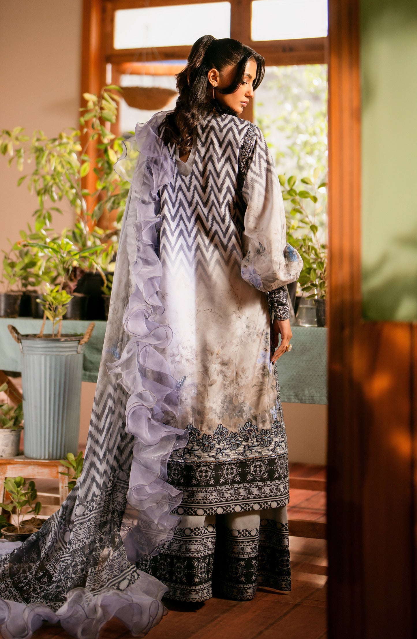 Maryum N Maria | Luxury Lawn 24 | Sara - Ladies Clothes - Maria Faisal