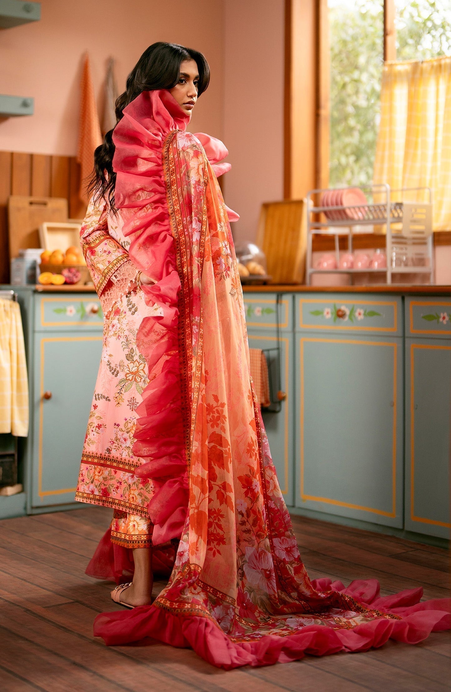 Maryum N Maria | Luxury Lawn 24 | Sawera - Ladies Clothes - Maria Faisal