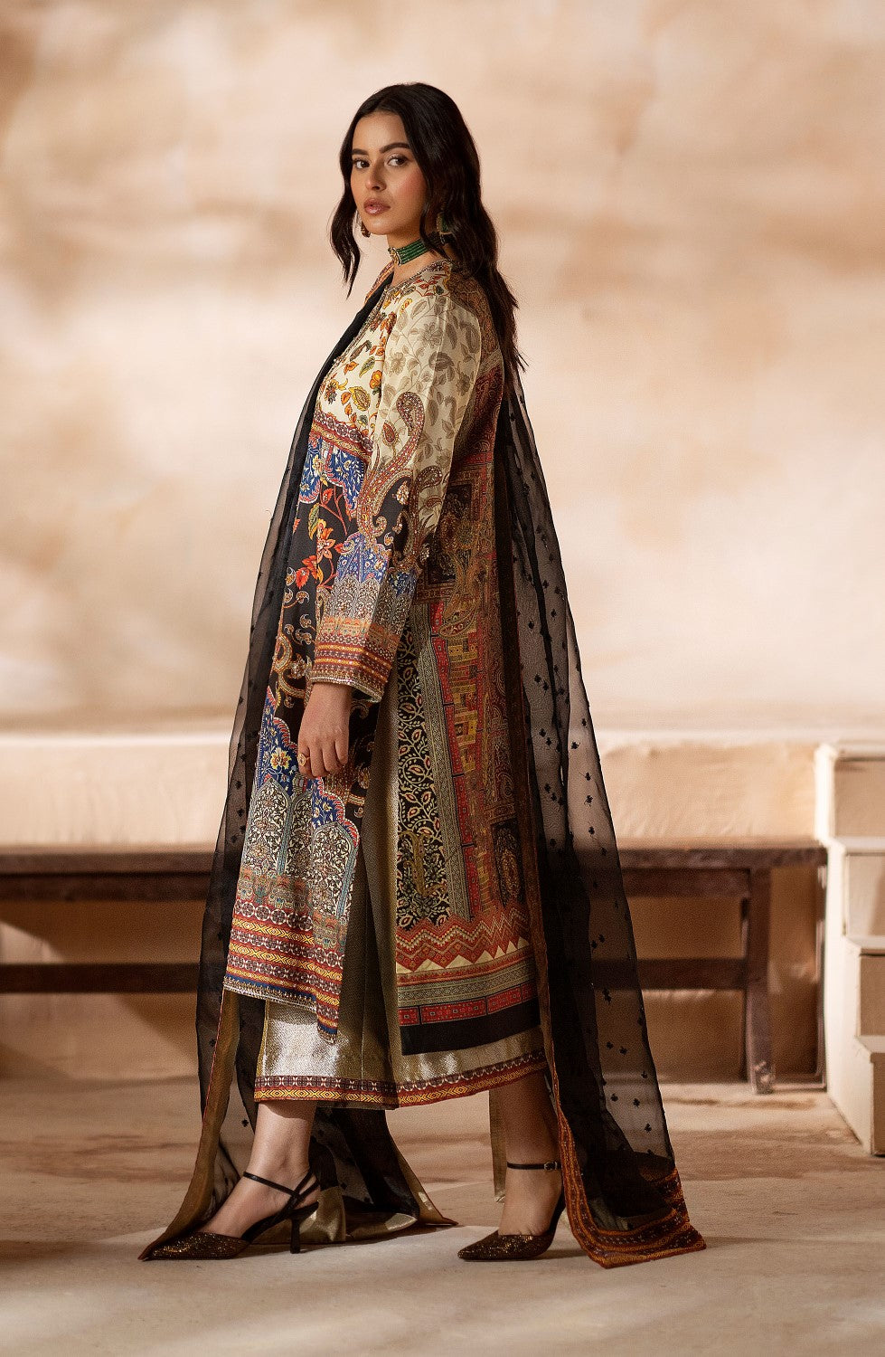 Maryum N Maria | Zeil Winter | CHUTKI - MS40097 - Ladies Clothes - Maria Faisal