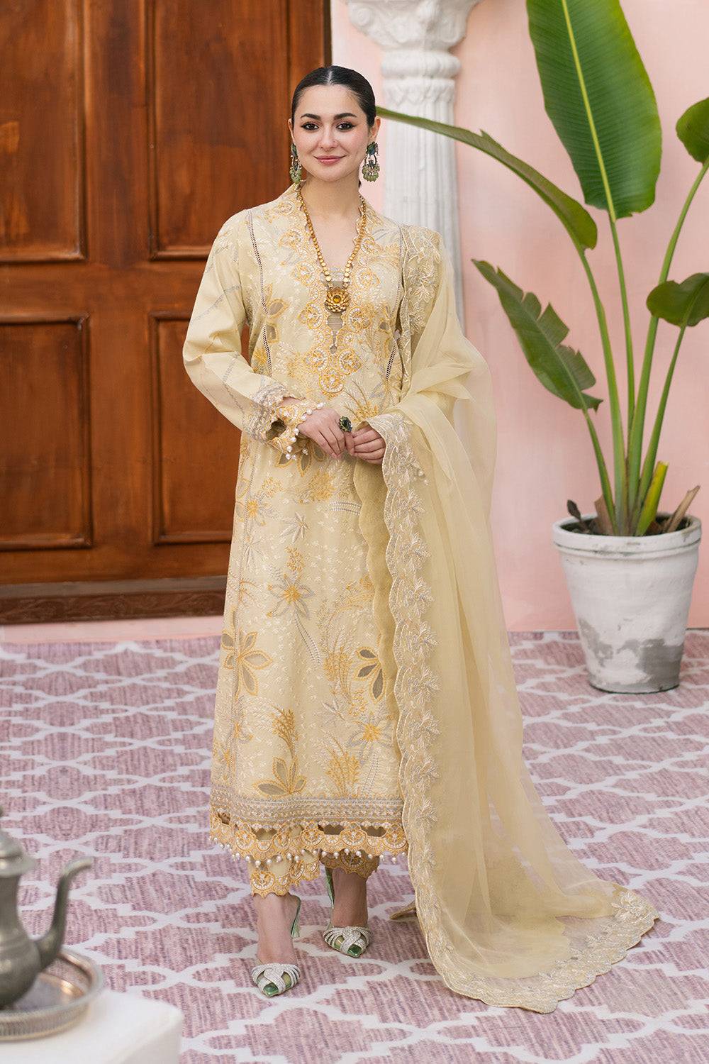 Maryum N Maria | Eid Luxury Lawn 25 | AFSANEH - MS50148 by Maria Faisal - Registered Vendor of : Maryum N Maria - type : Ladies Clothes - 100% original wedding dresses