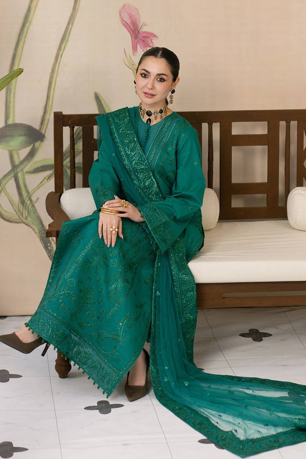 Maryum N Maria | Eid Luxury Lawn 25 | AFAREEN - MS50149 by Maria Faisal - Registered Vendor of : Maryum N Maria - type : Ladies Clothes - 100% original wedding dresses