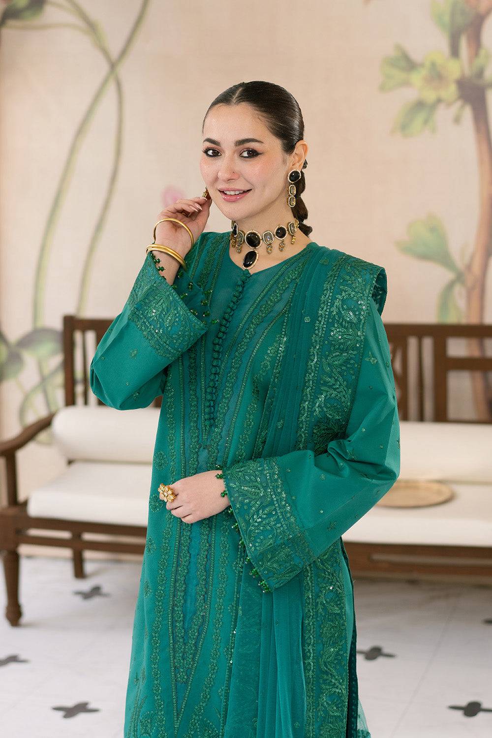 Maryum N Maria | Eid Luxury Lawn 25 | AFAREEN - MS50149 by Maria Faisal - Registered Vendor of : Maryum N Maria - type : Ladies Clothes - 100% original wedding dresses