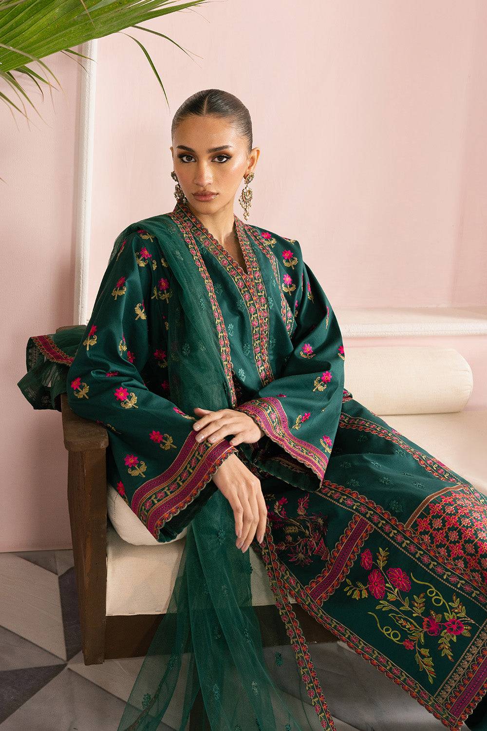 Maryum N Maria | Eid Luxury Lawn 25 | AVIZEH - MS50162 by Maria Faisal - Registered Vendor of : Maryum N Maria - type : Ladies Clothes - 100% original wedding dresses