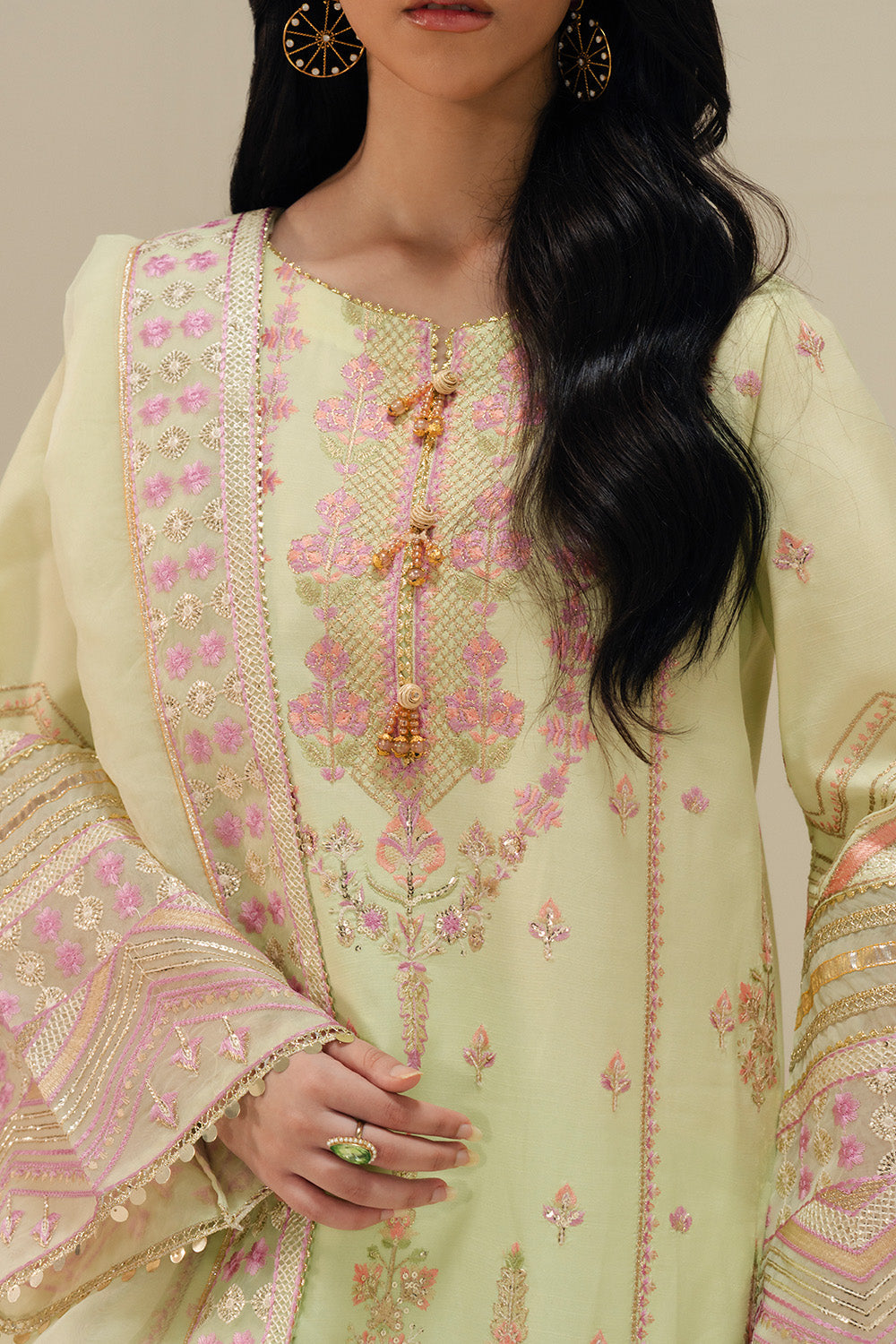 Maryum N Maria | Lyla Pret | CHERIE - MS50380 - Formal Dress - available at Maria Faisal in UK and USA.