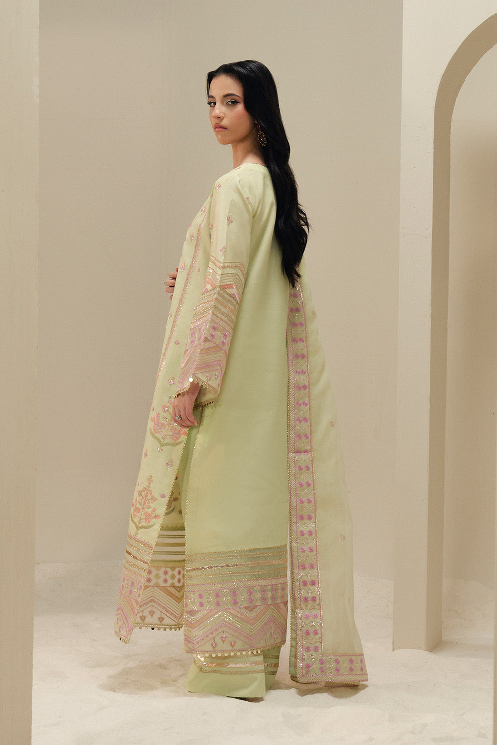 Maryum N Maria | Lyla Pret | CHERIE - MS50380 - Formal Dress - available at Maria Faisal in UK and USA.