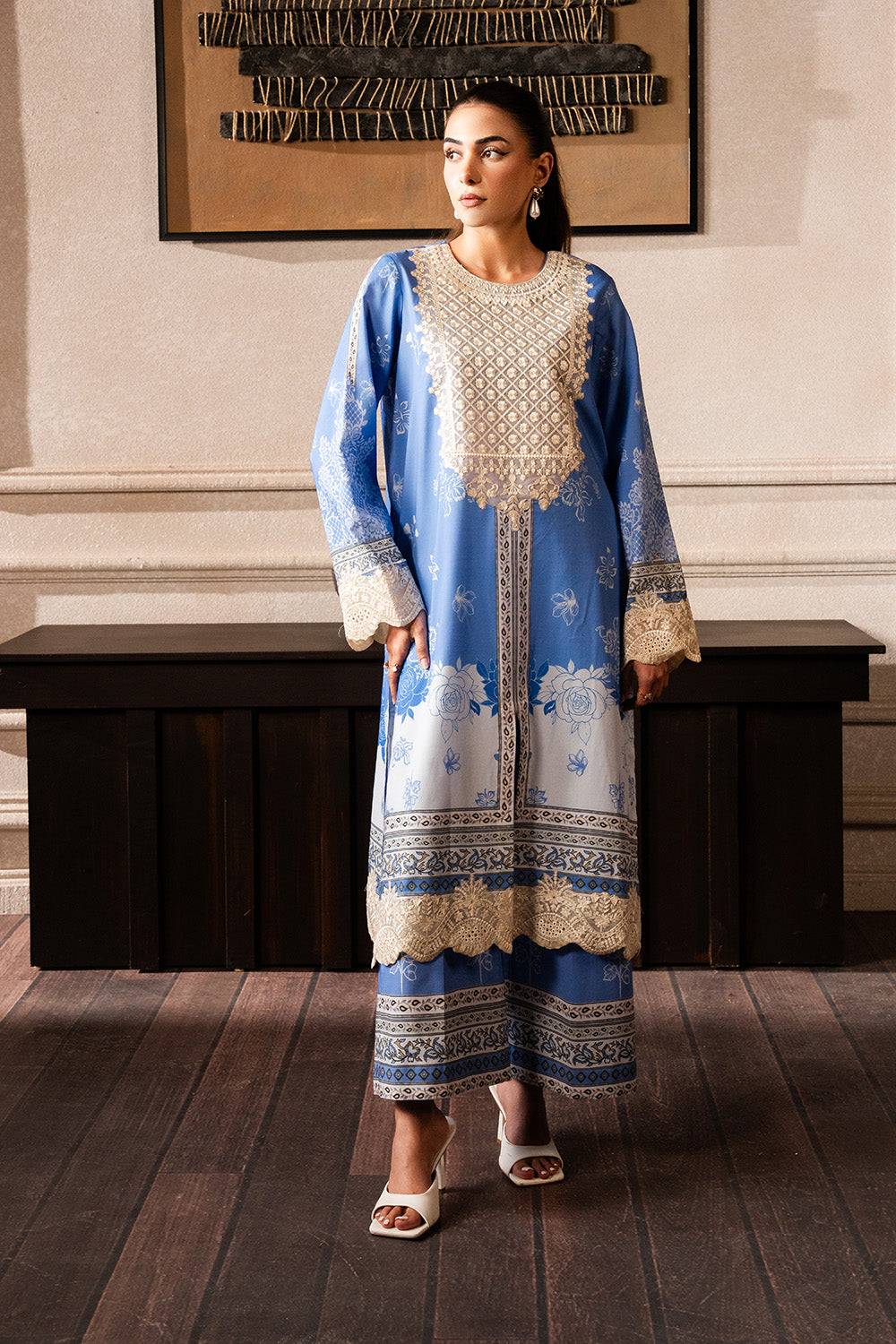 Maryum N Maria | Mah Casual Pret | ZARA - MS50426 by Maria Faisal - Registered Vendor of : Maryum N Maria - type : Ladies Clothes - 100% original wedding dresses