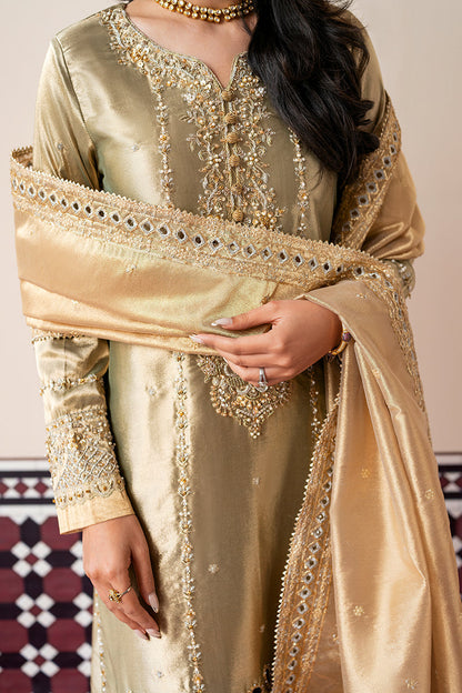 Mushq | Sunehri Lama Silk | Soraya - Formal Dress - available at Maria Faisal in UK and USA.