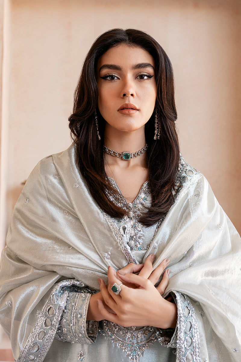 Mushq | Sunehri Lama Silk | Sitareh - Formal Dress - available at Maria Faisal in UK and USA.