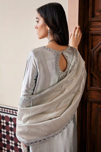 Mushq | Sunehri Lama Silk | Sitareh - Formal Dress - available at Maria Faisal in UK and USA.