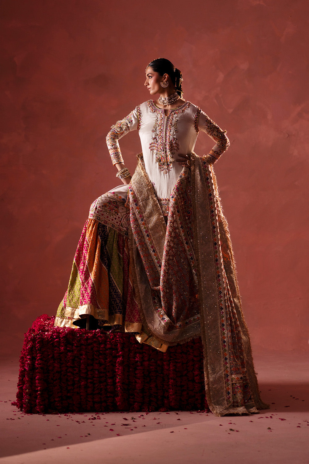 Maryum N Maria | Luxury Silk | MEHNDI NIGHT - MSS5895 - Luxury Dress - available at Maria Faisal in UK and USA.