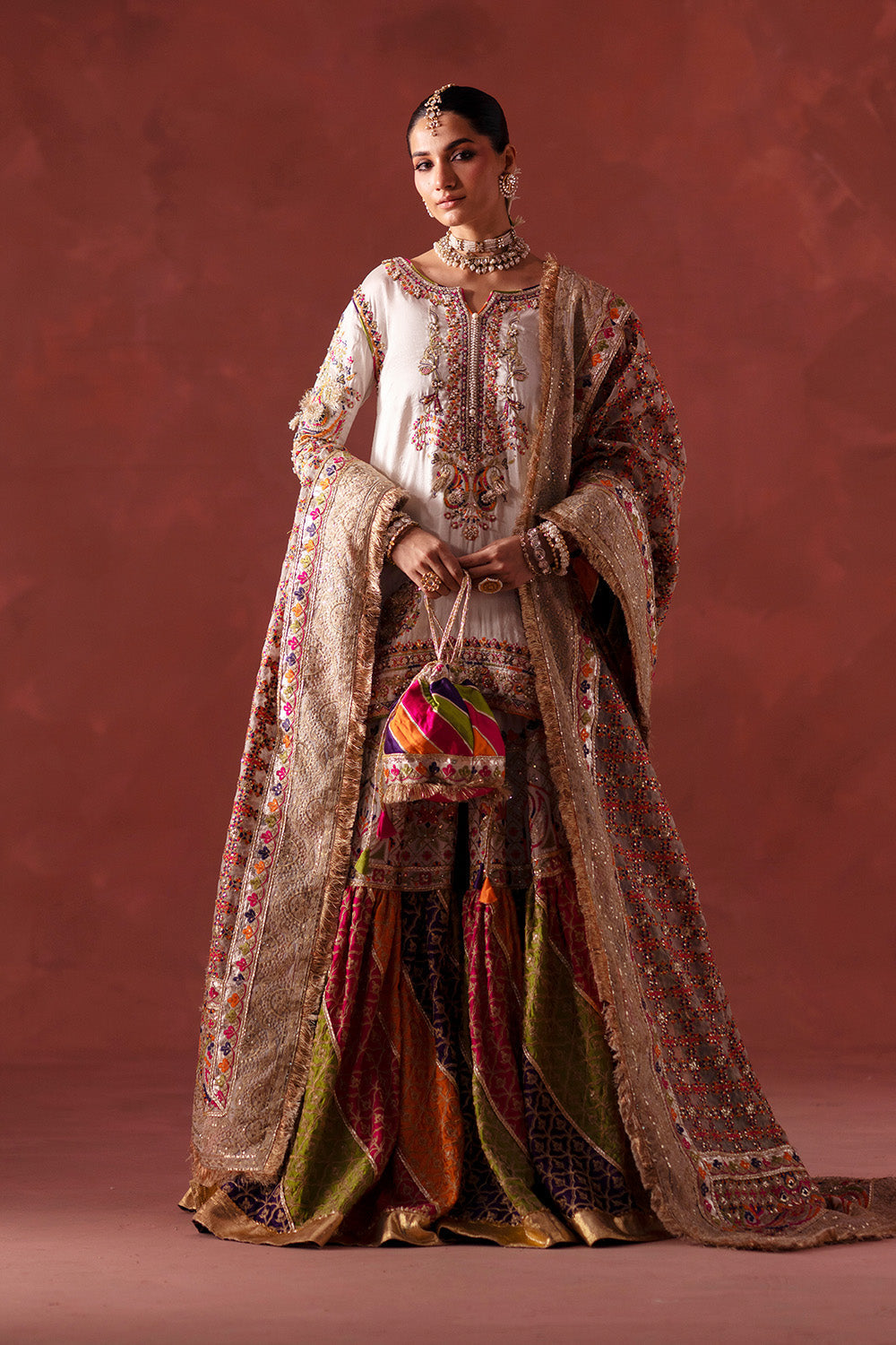 Maryum N Maria | Luxury Silk | MEHNDI NIGHT - MSS5895 - Luxury Dress - available at Maria Faisal in UK and USA.