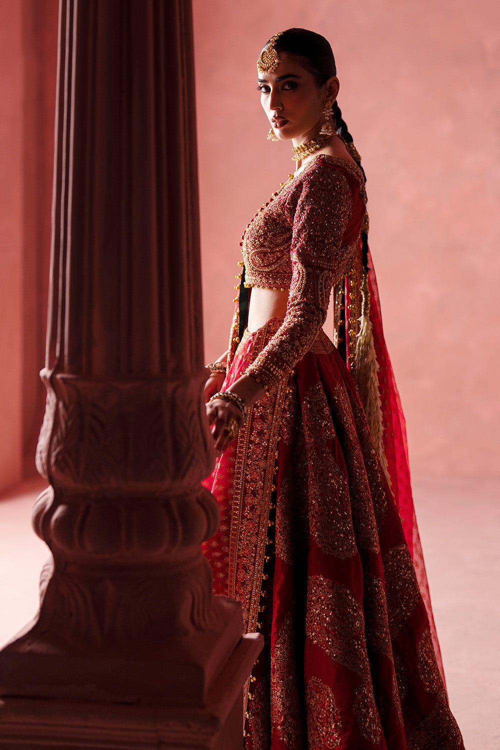 Maryum N Maria | Luxury Silk | BARAAT DAY - MSS5896 - Luxury Dress - available at Maria Faisal in UK and USA.