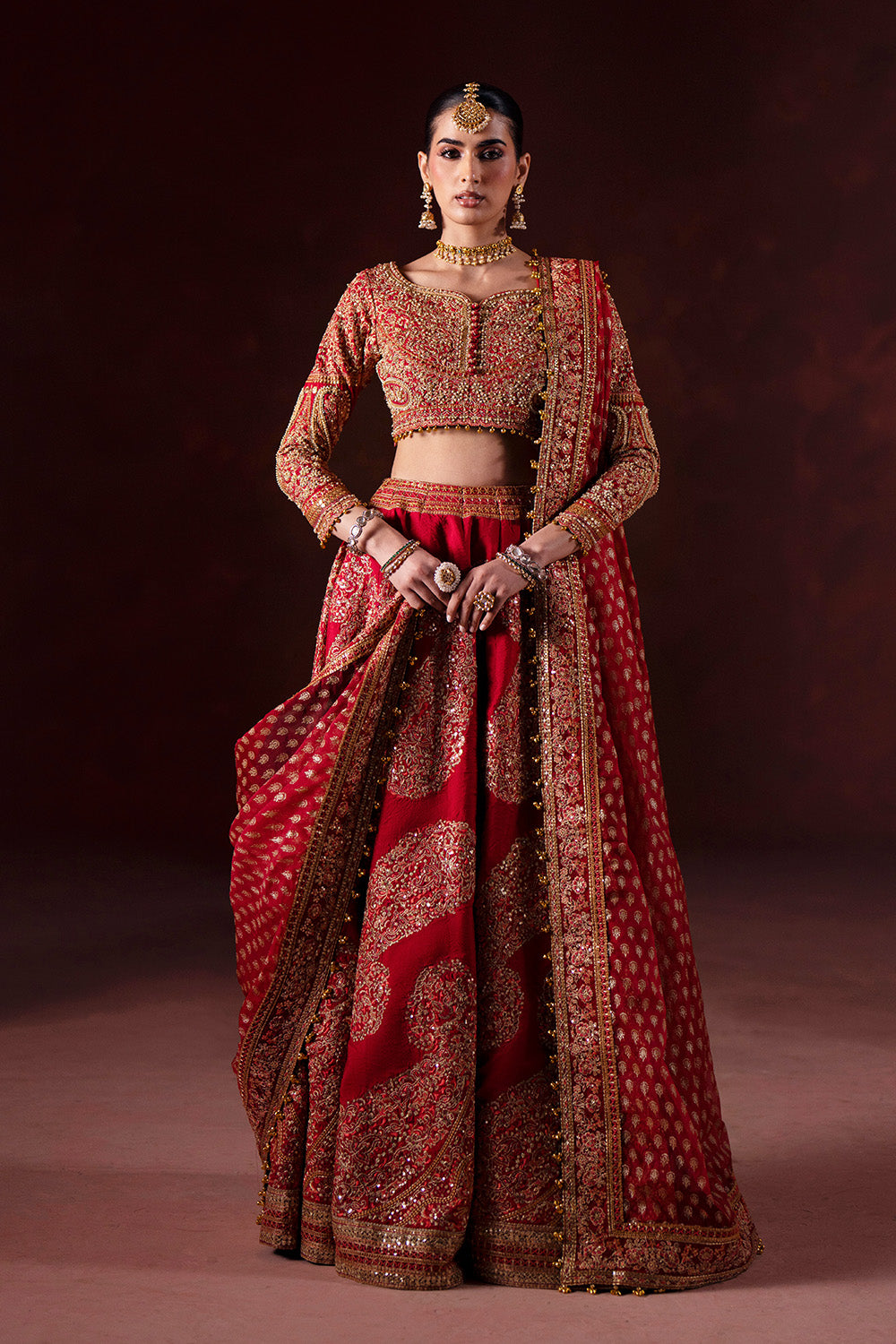Maryum N Maria | Luxury Silk | BARAAT DAY - MSS5896 - Luxury Dress - available at Maria Faisal in UK and USA.