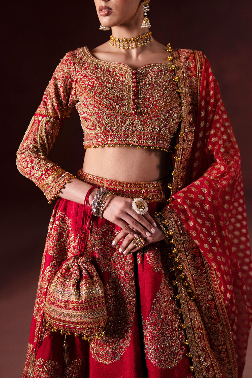 Maryum N Maria | Luxury Silk | BARAAT DAY - MSS5896 - Luxury Dress - available at Maria Faisal in UK and USA.