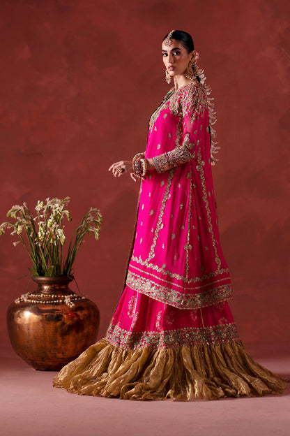 Maryum N Maria | Luxury Silk | DHOOLAK - MSS5898 - Luxury Dress - available at Maria Faisal in UK and USA.