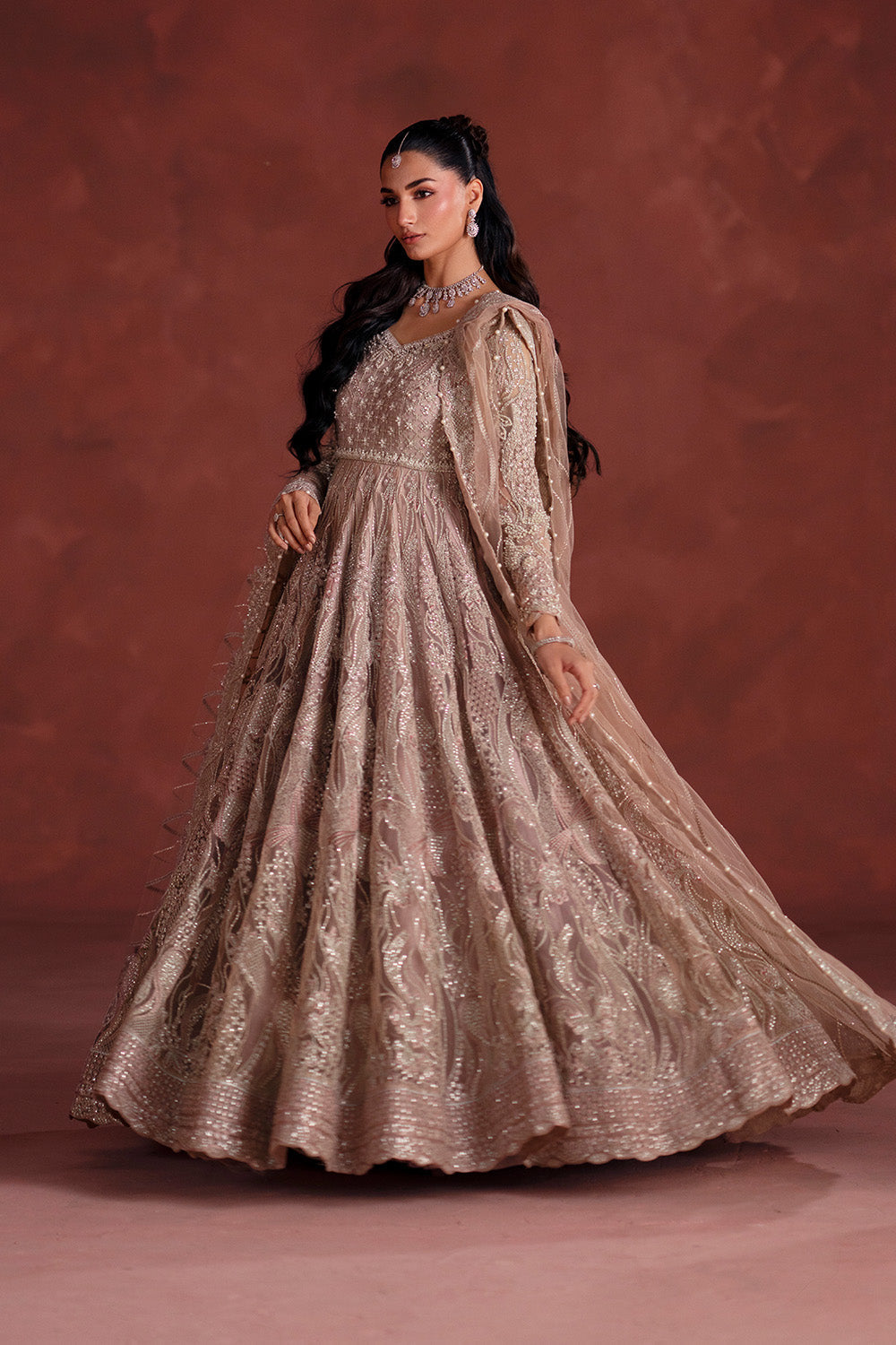 Maryum N Maria | Luxury Silk | WALIMA PARTY - MSS5899 - Luxury Dress - available at Maria Faisal in UK and USA.