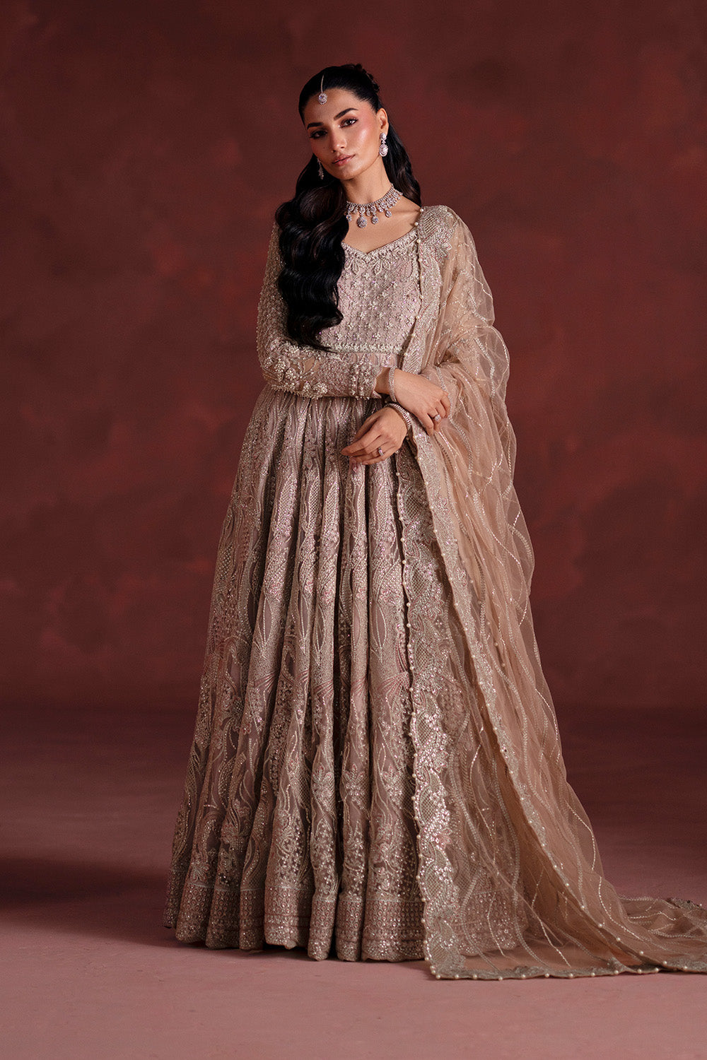 Maryum N Maria | Luxury Silk | WALIMA PARTY - MSS5899 - Luxury Dress - available at Maria Faisal in UK and USA.