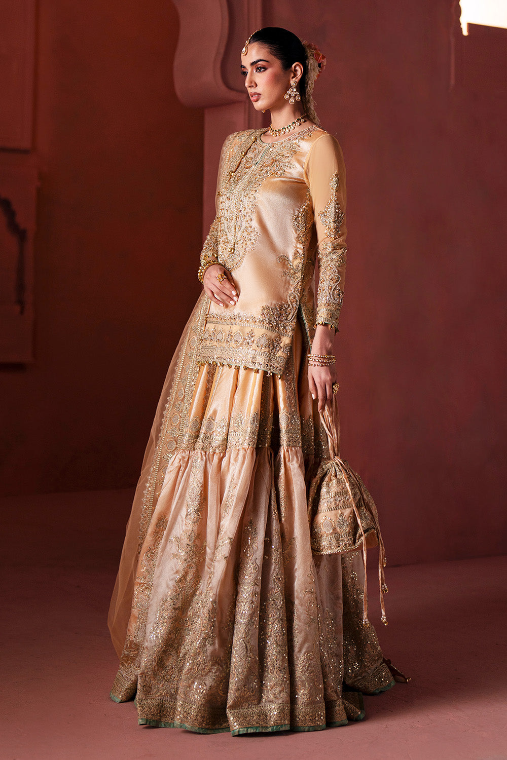Maryum N Maria | Luxury Silk | NIKKAH RITUAL - MSS5901 - Luxury Dress - available at Maria Faisal in UK and USA.