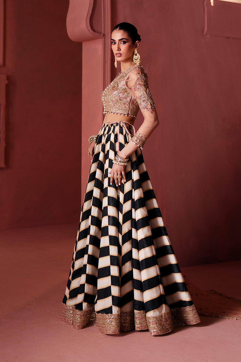 Maryum N Maria | Luxury Silk | QAWALI NIGHT - MSS5902 - Luxury Dress - available at Maria Faisal in UK and USA.