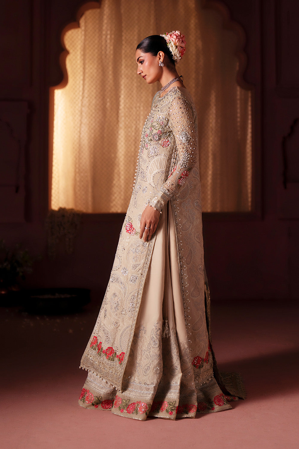 Maryum N Maria | Luxury Silk | ENGAGEMENT HUES - MSS5903 - Luxury Dress - available at Maria Faisal in UK and USA.