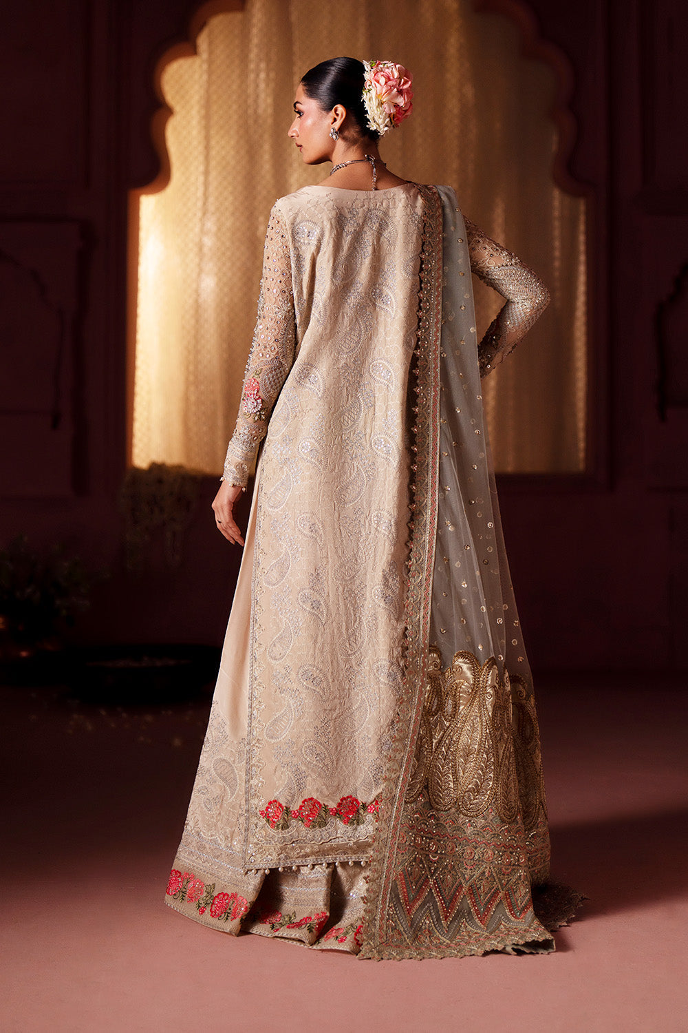 Maryum N Maria | Luxury Silk | ENGAGEMENT HUES - MSS5903 - Luxury Dress - available at Maria Faisal in UK and USA.