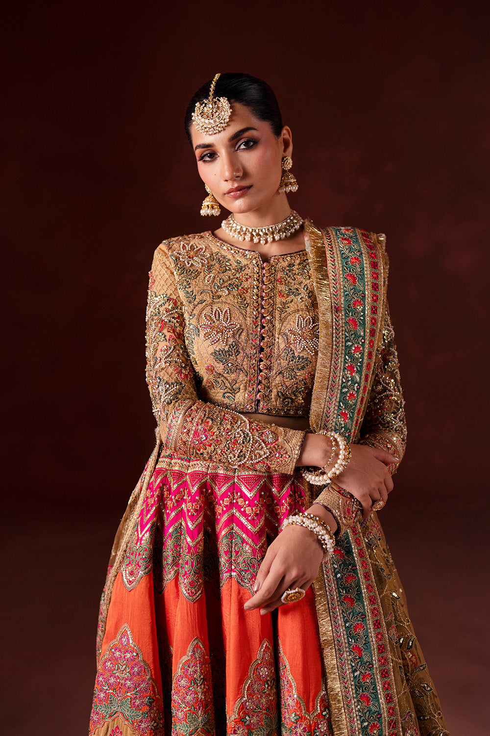 Maryum N Maria | Luxury Silk | RUNG DE BASANTI - MSS5904 - Luxury Dress - available at Maria Faisal in UK and USA.