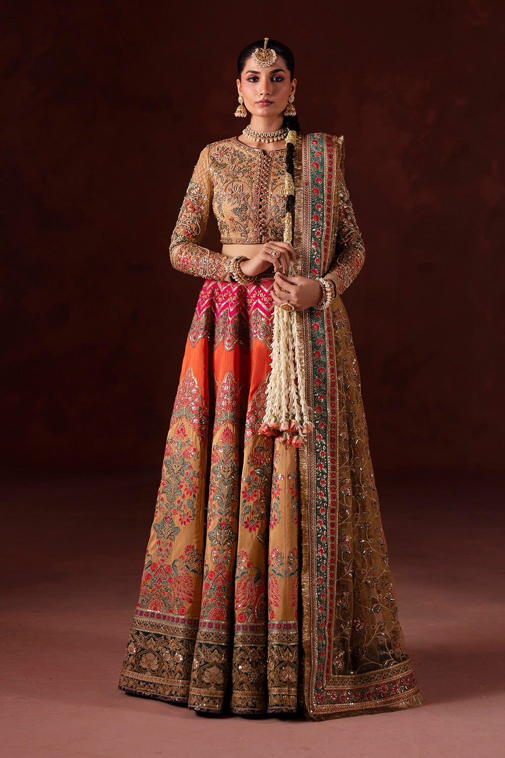 Maryum N Maria | Luxury Silk | RUNG DE BASANTI - MSS5904 - Luxury Dress - available at Maria Faisal in UK and USA.