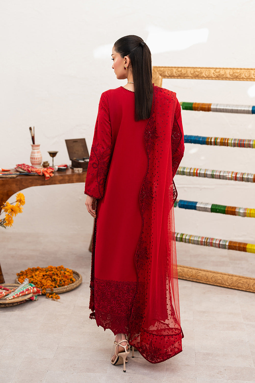 Maryum N Maria | The Eid Affair | ZAMZAM - MSS6366 - Luxury Dress - available at Maria Faisal in UK and USA.