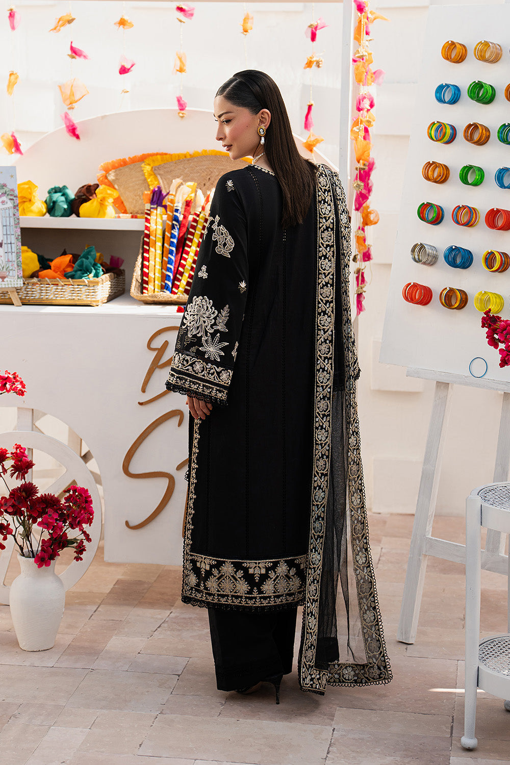 Maryum N Maria | The Eid Affair | RIMAS - MSS6367 - Luxury Dress - available at Maria Faisal in UK and USA.
