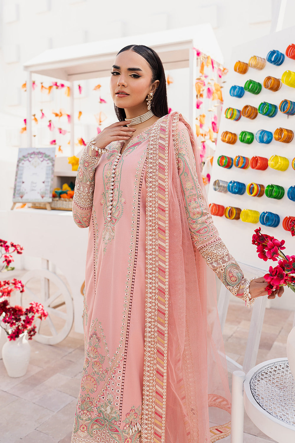 Maryum N Maria | The Eid Affair | HAWRAA - MSS6370 - Luxury Dress - available at Maria Faisal in UK and USA.
